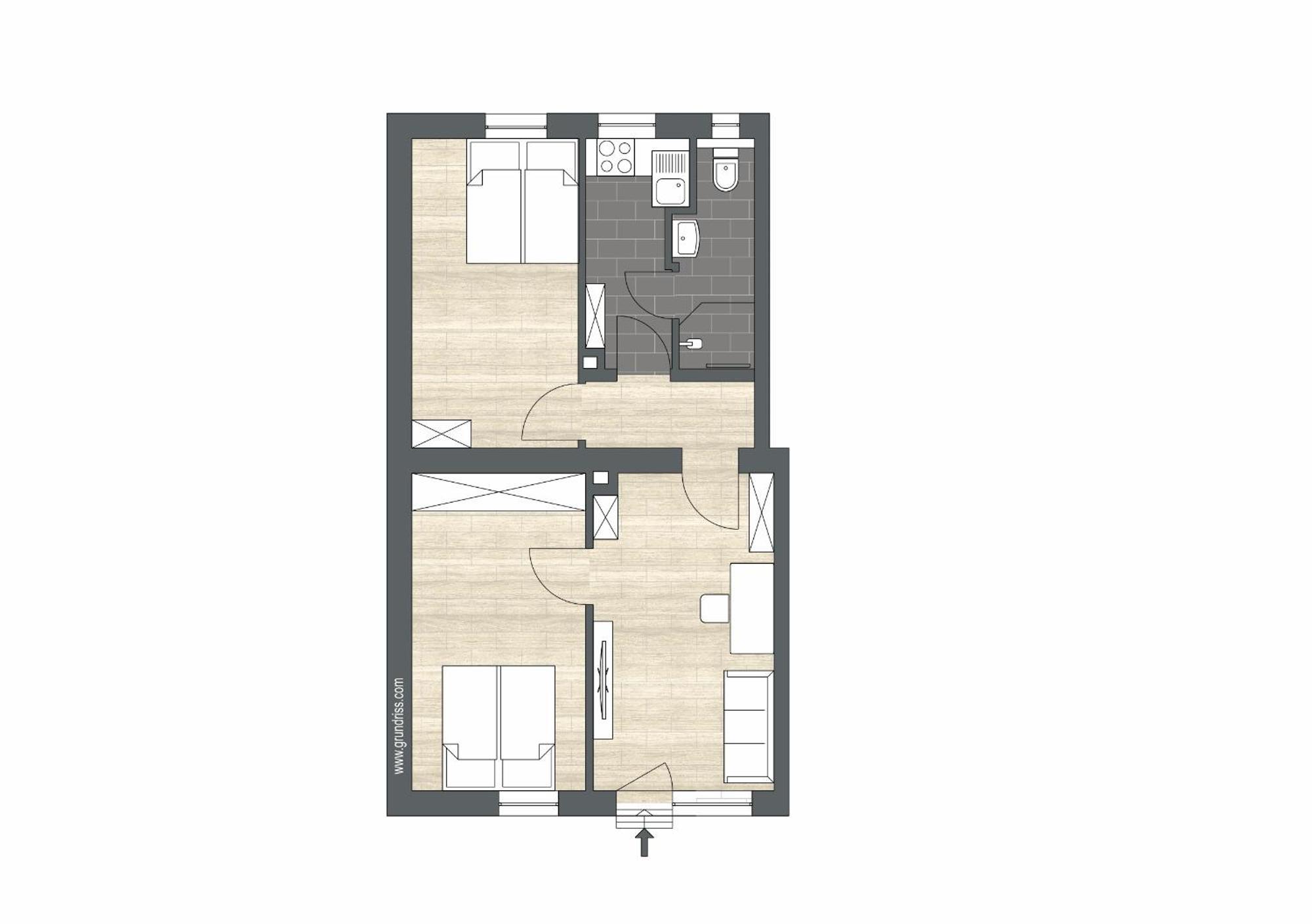Apartament Modern Living Apartment - 3-Zimmer - Nuernberg Nord, Ruhige Seitenstrasse, Fusslaeufig Strassenbahn